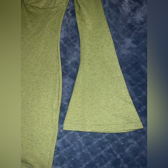 SHEIN Twist Front Flounce Sleeve Bodycon Mini Dress Lime Green Large - Picture 4 of 5